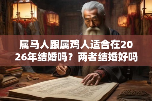 属马人跟属鸡人适合在2026年结婚吗?两者结婚好吗? 属马人跟属鸡人适合在2026年结婚吗?两者结婚好吗?
