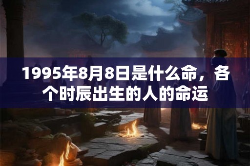1995年8月8日是什么命，各个时辰出生的人的命运