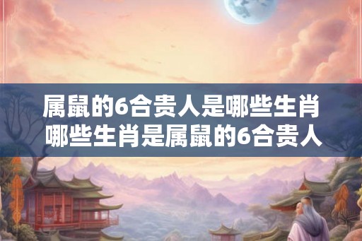 属鼠的6合贵人是哪些生肖 哪些生肖是属鼠的6合贵人