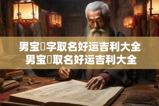 男宝芃字取名好运吉利大全 男宝芃取名好运吉利大全
