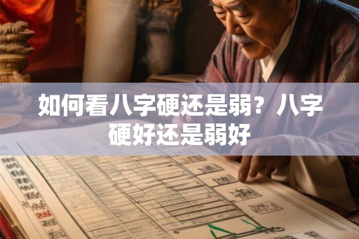 如何看八字硬还是弱？八字硬好还是弱好