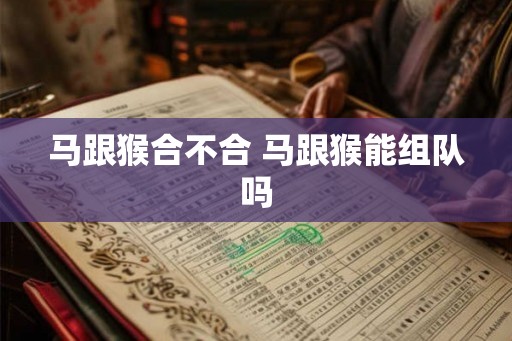 马跟猴合不合 马跟猴能组队吗 马跟猴合不合 马跟猴能组队吗