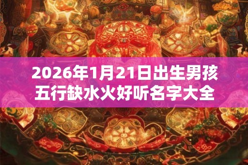 2026年1月21日出生男孩五行缺水火好听名字大全