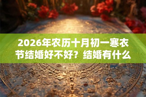 2026年农历十月初一寒衣节结婚好不好?结婚有什么忌讳? 2026年农历十月初一寒衣节结婚好不好?结婚有什么忌讳?