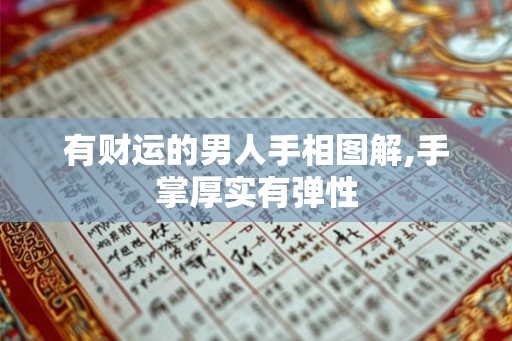 有财运的男人手相图解,手掌厚实有弹性