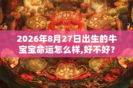 2026年8月27日出生的牛宝宝命运怎么样,好不好？