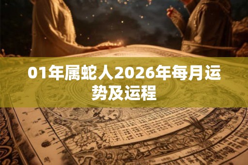 01年属蛇人2026年每月运势及运程