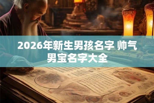 2026年新生男孩名字 帅气男宝名字大全