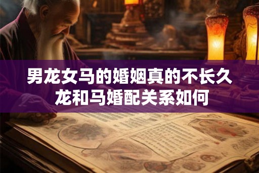 男龙女马的婚姻真的不长久 龙和马婚配关系如何