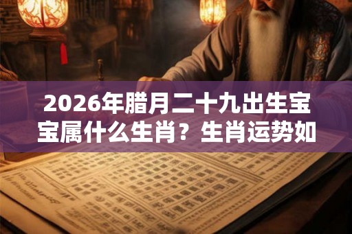 2026年腊月二十九出生宝宝属什么生肖？生肖运势如何？