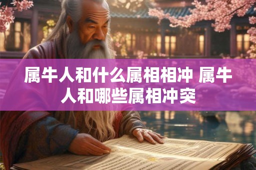 属牛人和什么属相相冲 属牛人和哪些属相冲突 属牛人和什么属相相冲 属牛人和哪些属相冲突