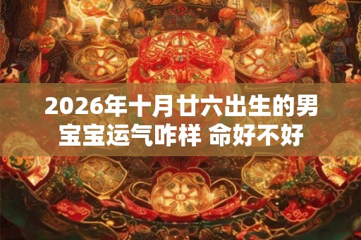 2026年十月廿六出生的男宝宝运气咋样 命好不好