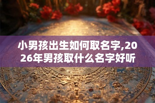 小男孩出生如何取名字,2026年男孩取什么名字好听