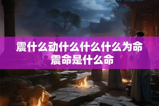 震什么动什么什么什么为命  震命是什么命