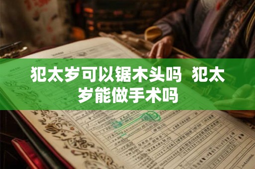 犯太岁可以锯木头吗  犯太岁能做手术吗