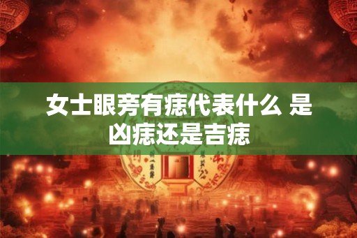 女士眼旁有痣代表什么 是凶痣还是吉痣 女士眼旁有痣代表什么 是凶痣还是吉痣