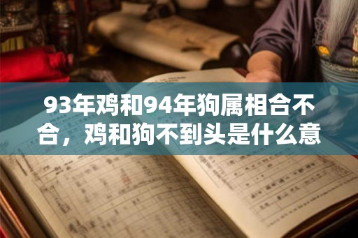 93年鸡和94年狗属相合不合，鸡和狗不到头是什么意思