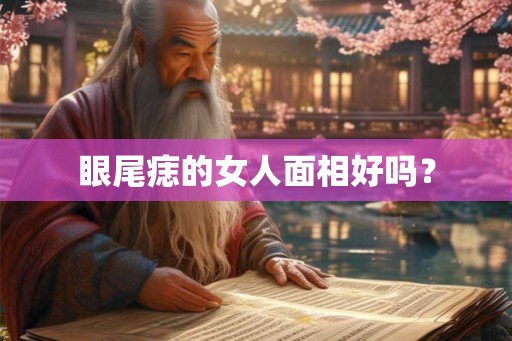 眼尾痣的女人面相好吗？