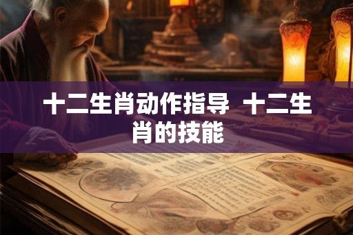 十二生肖动作指导  十二生肖的技能