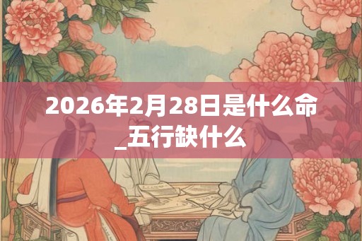 2026年2月28日是什么命_五行缺什么