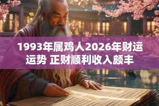 1993年属鸡人2026年财运运势 正财顺利收入颇丰