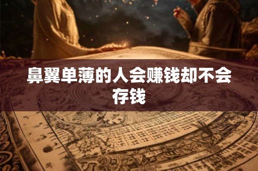 鼻翼单薄的人会赚钱却不会存钱