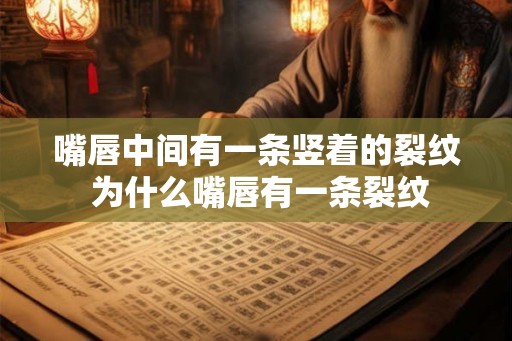 嘴唇中间有一条竖着的裂纹 为什么嘴唇有一条裂纹 嘴唇中间有一条竖着的裂纹 为什么嘴唇有一条裂纹