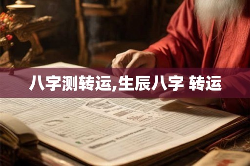 八字测转运,生辰八字 转运
