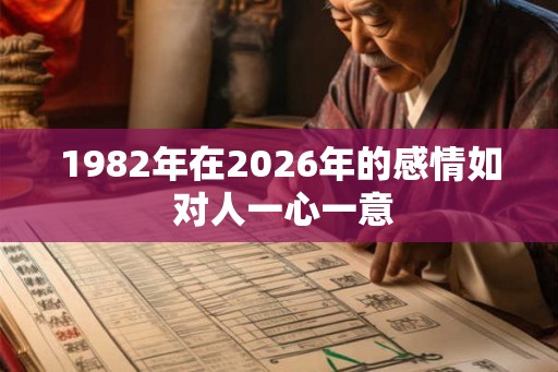 1982年在2026年的感情如 对人一心一意 1982年在2026年的感情如 对人一心一意