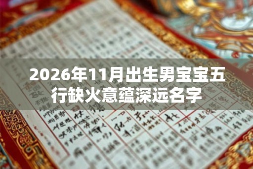2026年11月出生男宝宝五行缺火意蕴深远名字