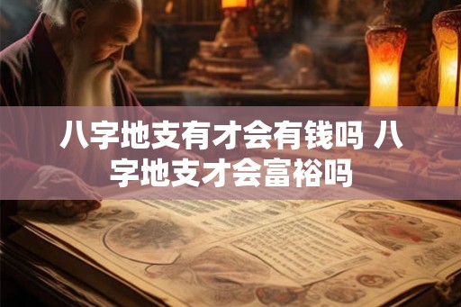 八字地支有才会有钱吗 八字地支才会富裕吗