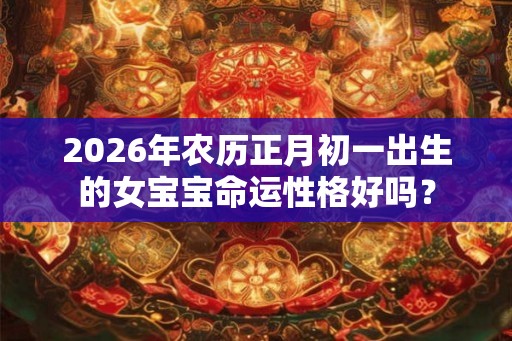 2026年农历正月初一出生的女宝宝命运性格好吗？