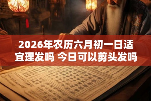2026年农历六月初一日适宜理发吗 今日可以剪头发吗