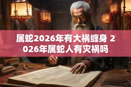 属蛇2026年有大祸缠身 2026年属蛇人有灾祸吗