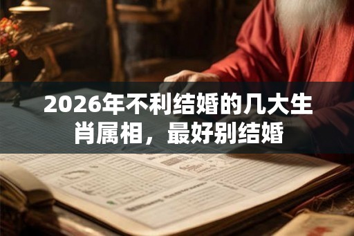 2026年不利结婚的几大生肖属相,最好别结婚 2026年不利结婚的几大生肖属相,最好别结婚