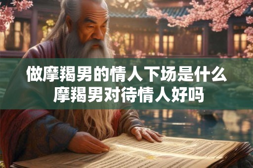 做摩羯男的情人下场是什么 摩羯男对待情人好吗