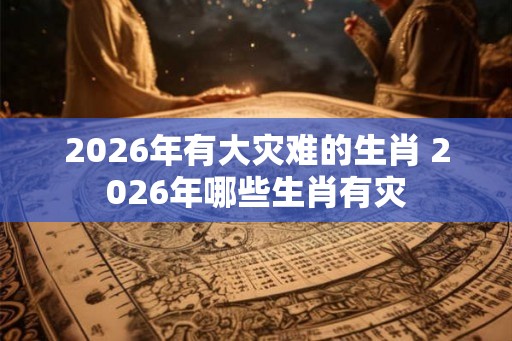 2026年有大灾难的生肖 2026年哪些生肖有灾