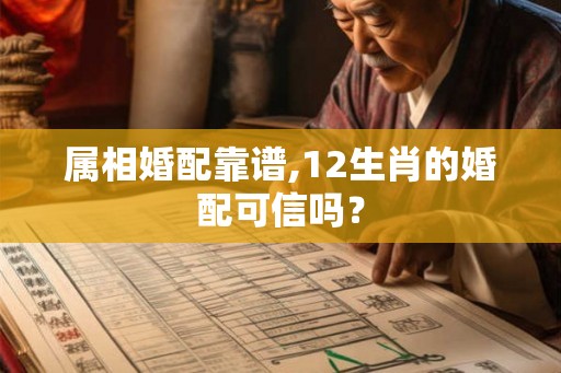 属相婚配靠谱,12生肖的婚配可信吗？