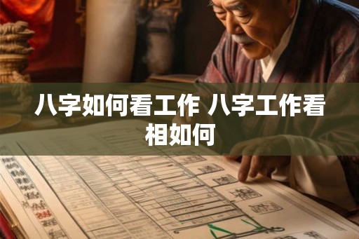 八字如何看工作 八字工作看相如何