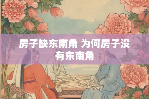 房子缺东南角 为何房子没有东南角