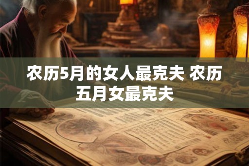 农历5月的女人最克夫 农历五月女最克夫