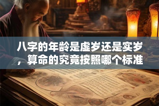 八字的年龄是虚岁还是实岁，算命的究竟按照哪个标准？