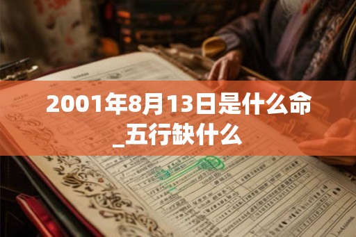 2001年8月13日是什么命_五行缺什么