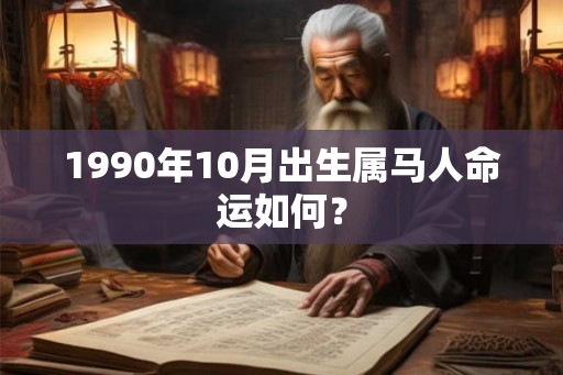 1990年10月出生属马人命运如何? 1990年10月出生属马人命运如何?
