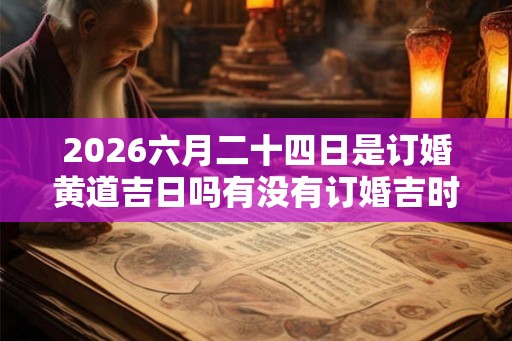 2026六月二十四日是订婚黄道吉日吗有没有订婚吉时 2026六月二十四日是订婚黄道吉日吗有没有订婚吉时
