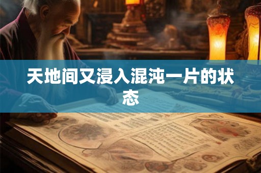 天地间又浸入混沌一片的状态