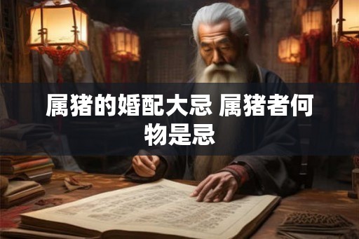 属猪的婚配大忌 属猪者何物是忌