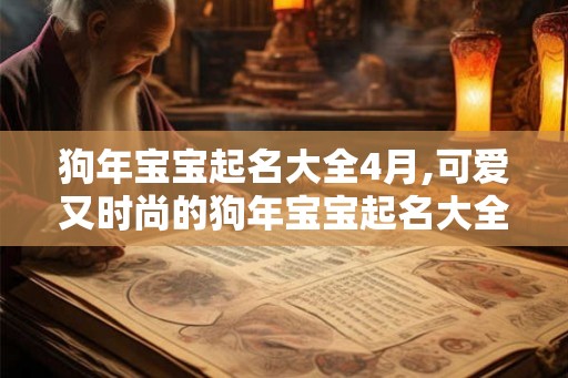 狗年宝宝起名大全4月,可爱又时尚的狗年宝宝起名大全