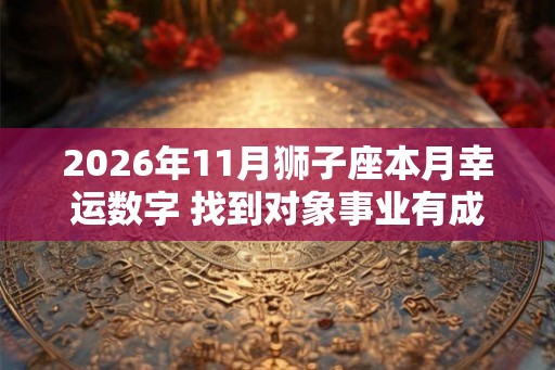 2026年11月狮子座本月幸运数字 找到对象事业有成