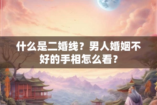 什么是二婚线？男人婚姻不好的手相怎么看？